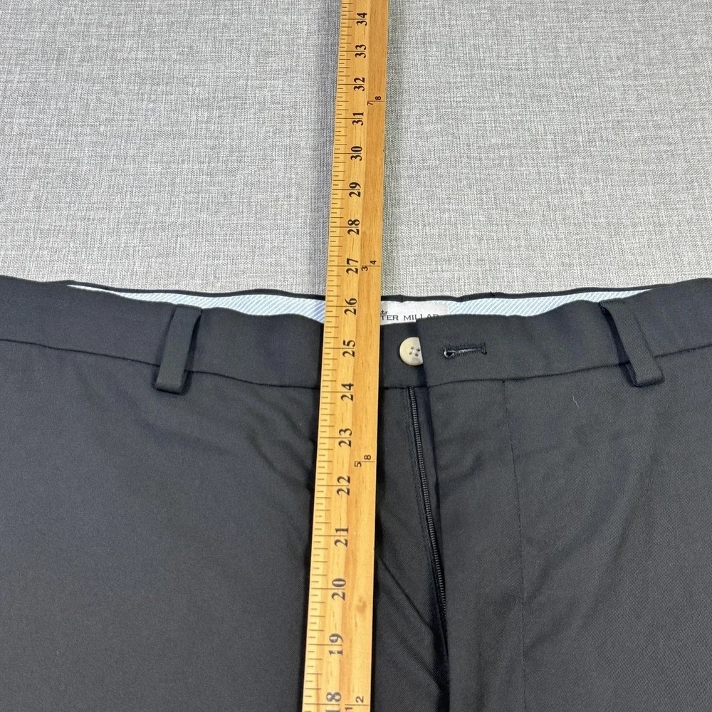 Peter Millar Surge Golf Chino Shorts Mens‎ 42L Long Black Performance 12